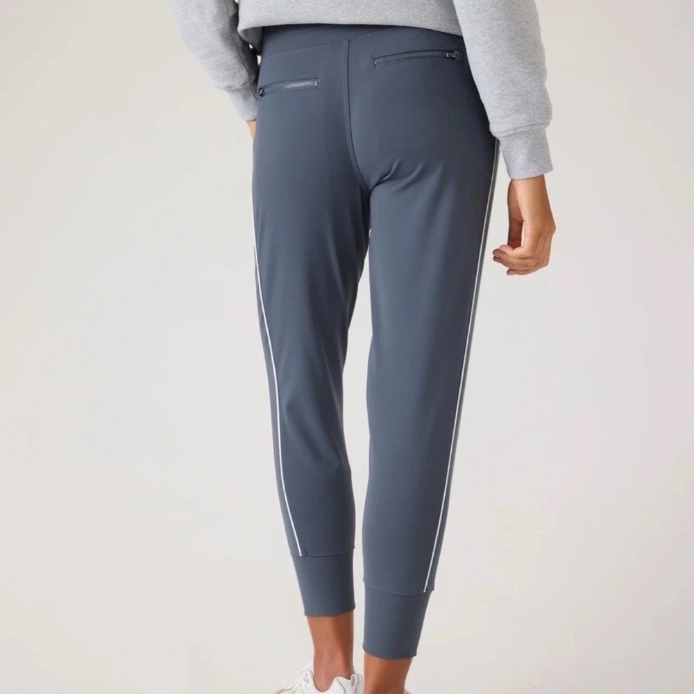 Athleta Venice High Rise Track Stripe Jogger 3XL Granite Blue Women’s - Picture 2 of 8